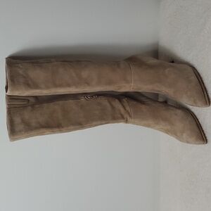 Vince Camuto Peviolia Heeled Knee High Boots Beige 10M/ 41 1/2